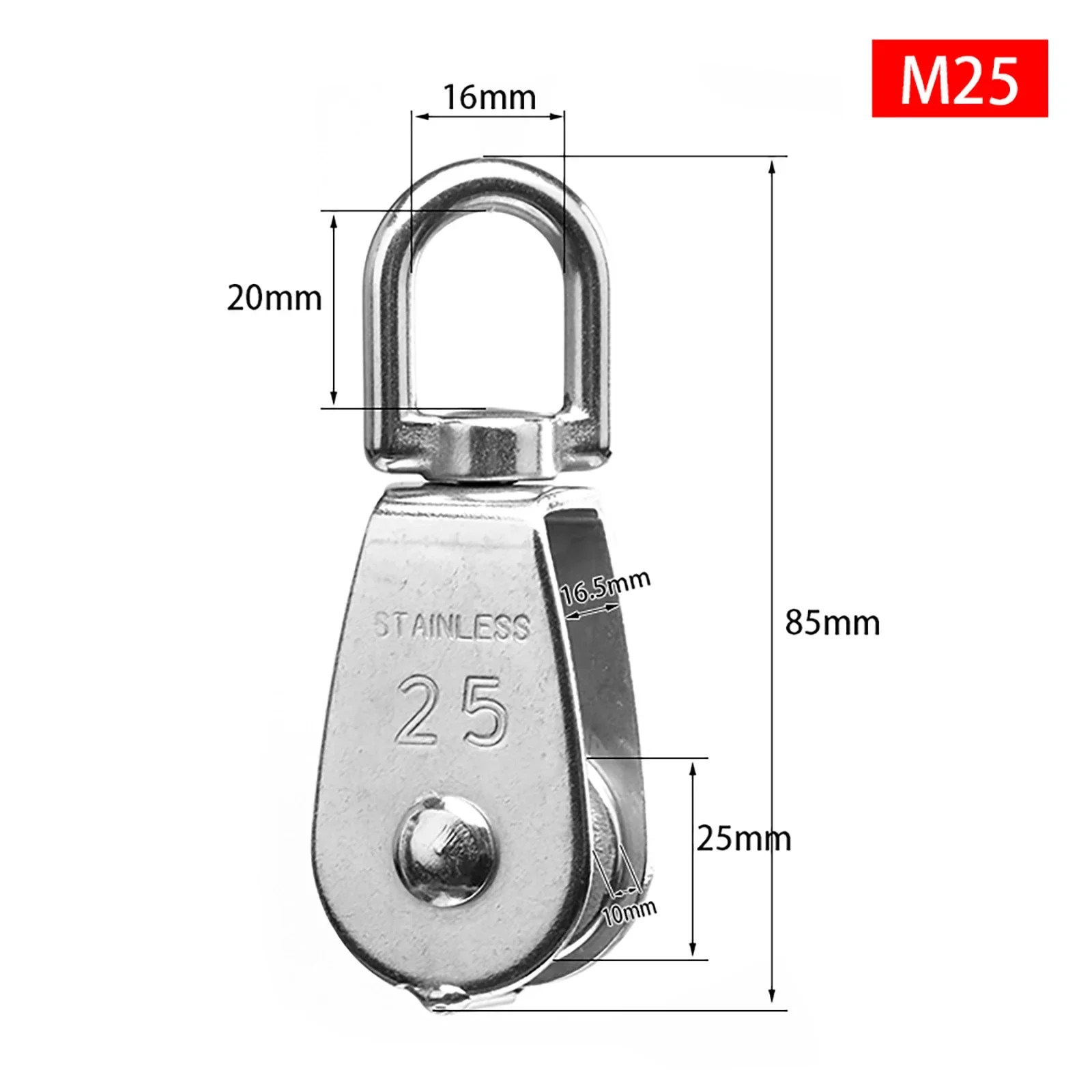 10 шт./компл. шкив крана из нержавеющей стали M32 M25 M20 M15 подъемный кран поворотный