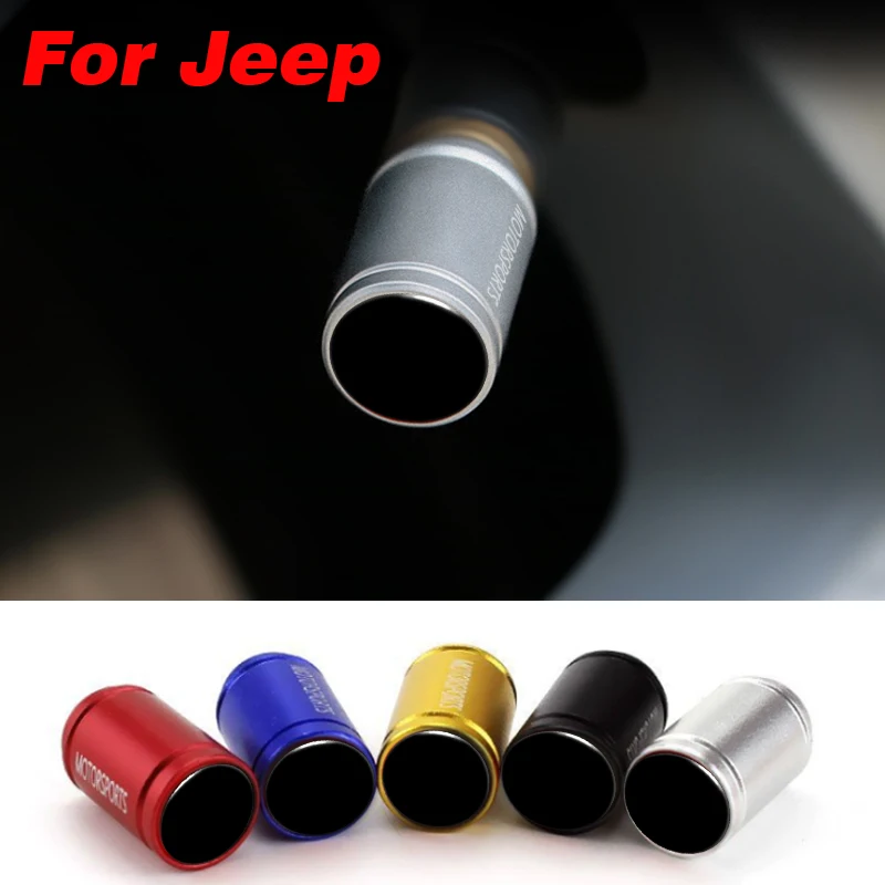 

4PCS Car Refit Tyre Metal Dust Cap Wheel Tire Valve Auto Accessories for JEEP Grand Cherokee Commander Renegade Wrangler Compass