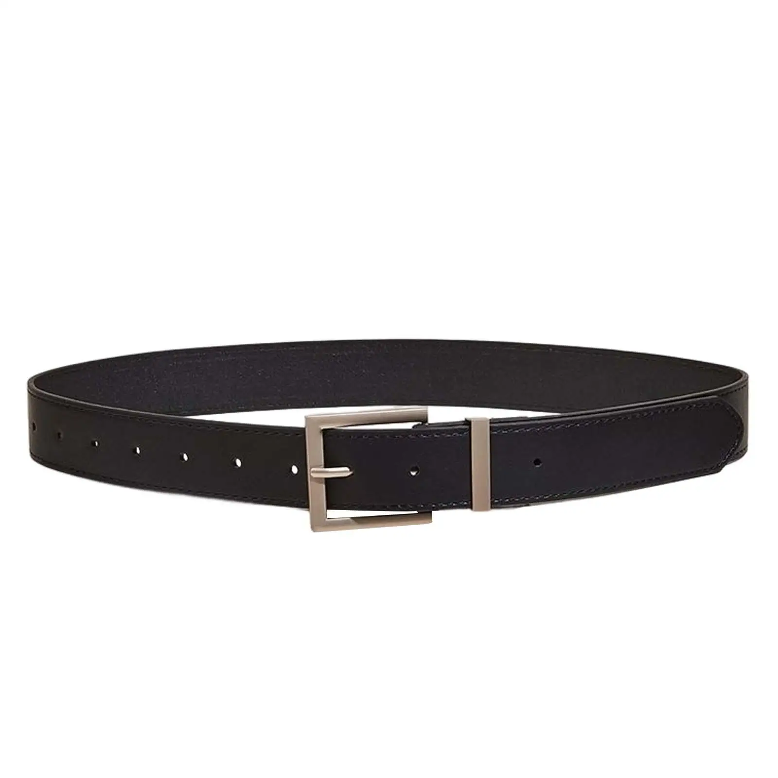 Women PU Leather Belt Adjustable Waist Belt with Pin Buckle Decor for Dress