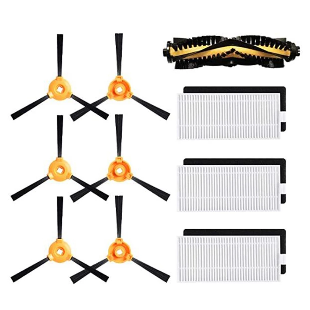 

10PCS Suitable for Kevos Sweeping Robot Accessories, Rolling Brush, Edge Brush, Haipa