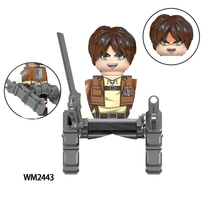 

Anime series Attack Giant Armored Giant mini action toy figures Building blocks human child children's assembling toys