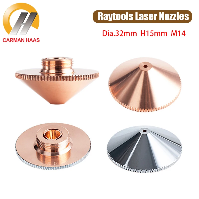 

10pcs/lot Laser Nozzles Dia 32mm Single/Double Layer 1.0-5.0mm For Raytools Bodor Empower Fiber Laser Cutting Head Dropshipping