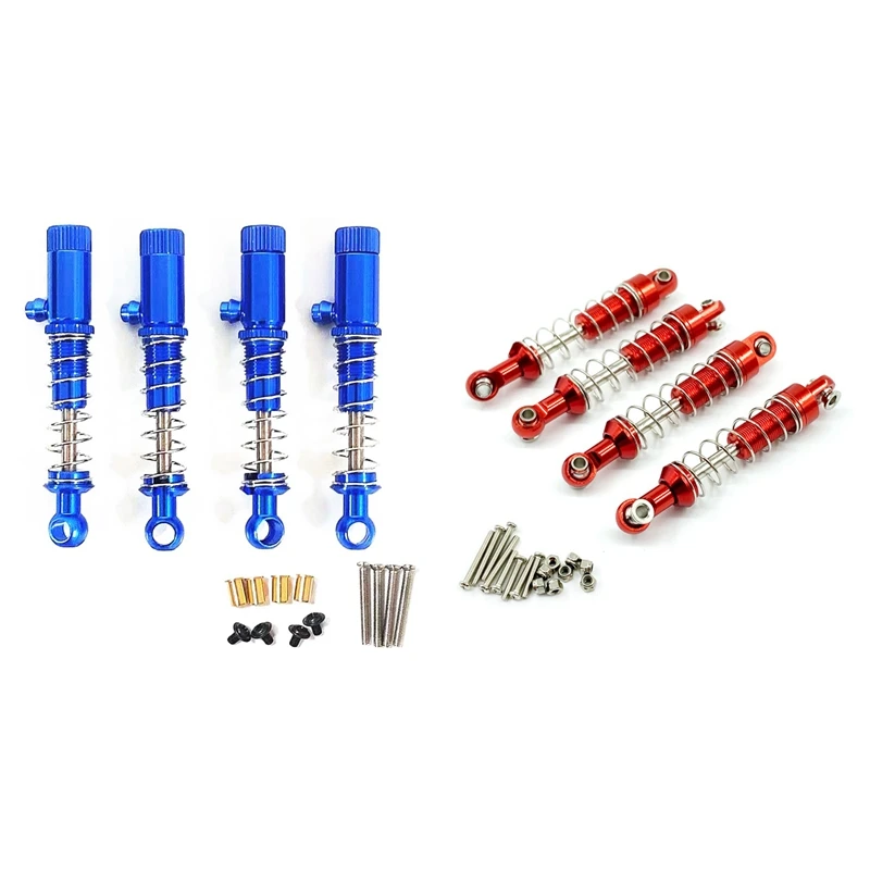

4Pcs Metal Shock Absorber Damper For WPL C14 C24 C24-1 C34 C44 Blue & 4Pcs Metal Shock Absorber Damper,1
