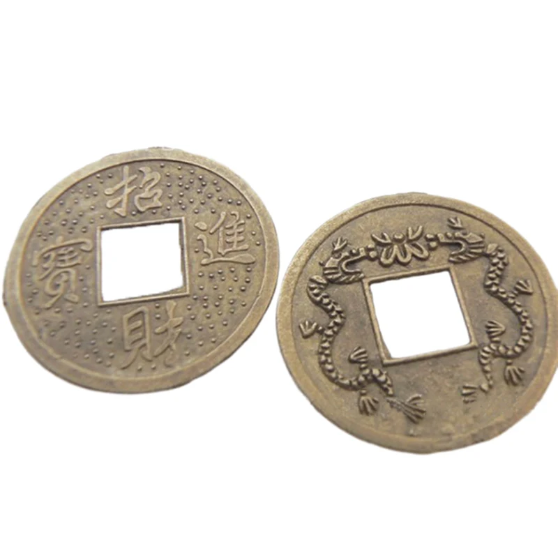 2 шт. китайские монеты фэн-шуй для богатства и успеха счастливый восточный