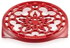 

Cast Iron Round Trivet, 9", Cerise