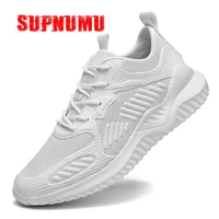 supnumu mesh sports casual shoes men sneakers large size womens shoes breathable woven outdoor casual shoes jogging walking man