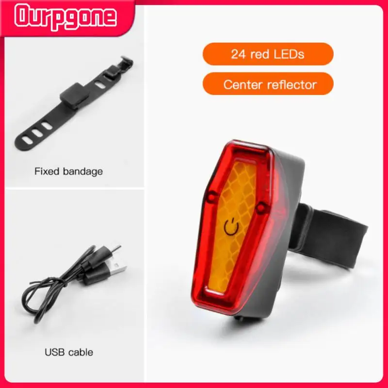 

USB Rechargeable Bike Tail Light MTB Cycling Safety Warning Bike Taillight 6 Modes Bicycle Light Bicycle Lamp Bike Accessories