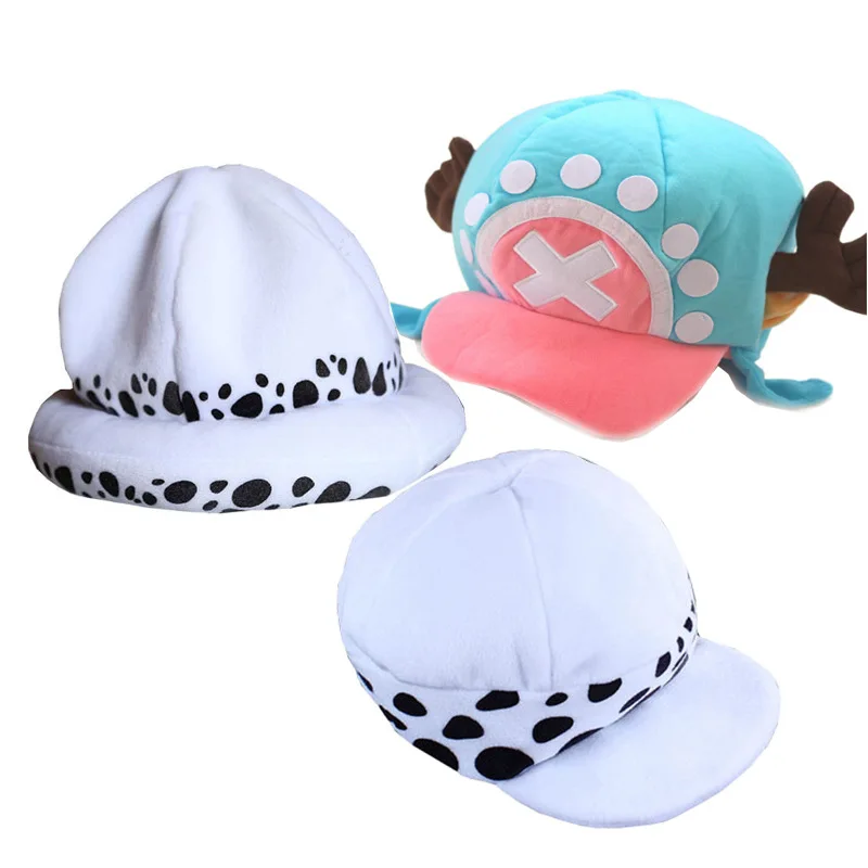 

One Piece Trafalgarro Hat COSPLAY Plush Anime Peripheral Cotton Hat Chopper Hat Baseball Cap Men Cap