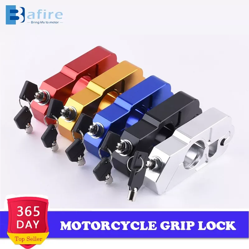 

Motorcycle Grip Lock CNC Security Safety Locks Handlebar Handset Brake Lever Disc Locking Fit Scooter ATV Anti-Theft Motor Lock