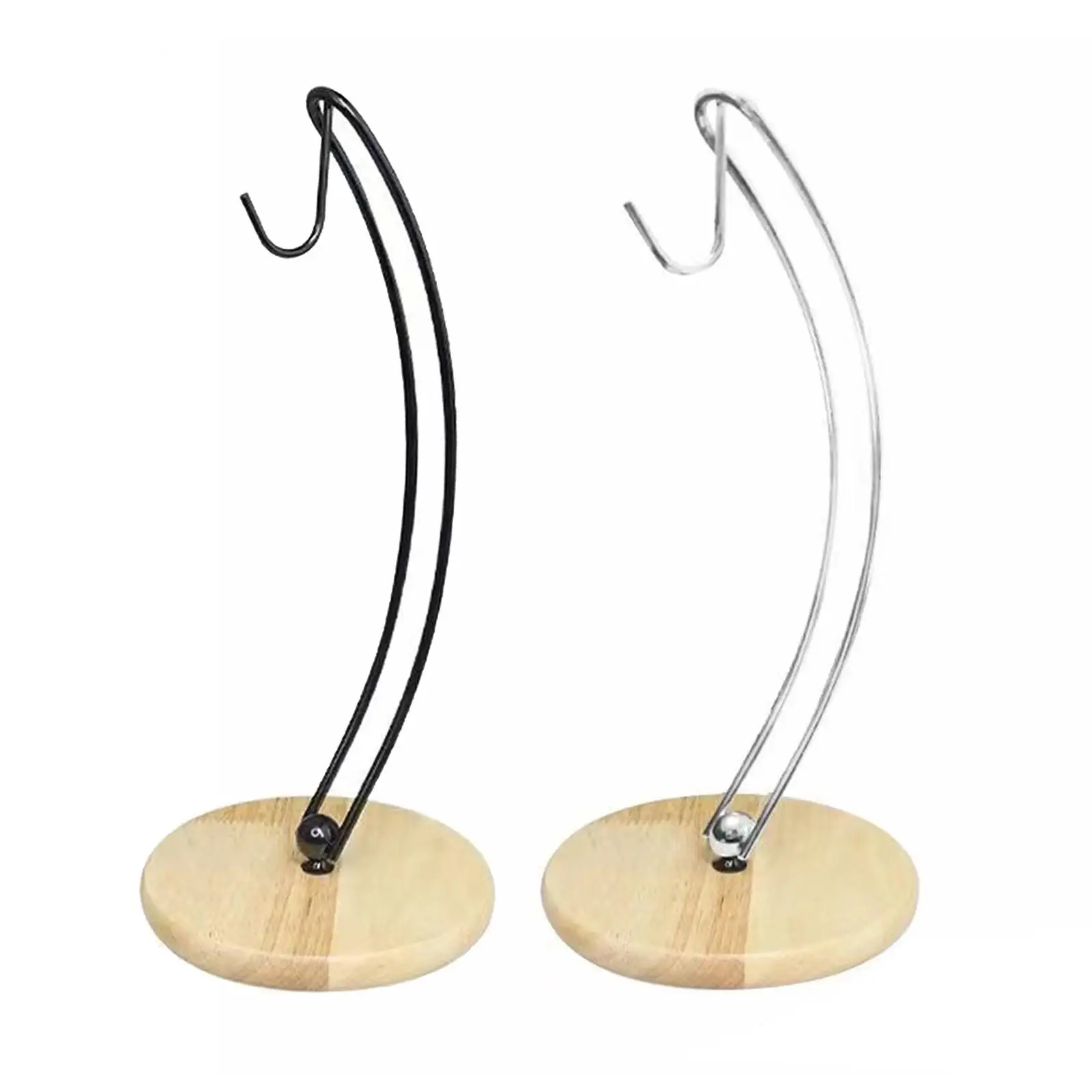 

Household Banana Hanger Fruit Tree with Wood Base Storage Rack Grapes Hanger Tree Stand Hook Fruits Display Rack Stand for Decor