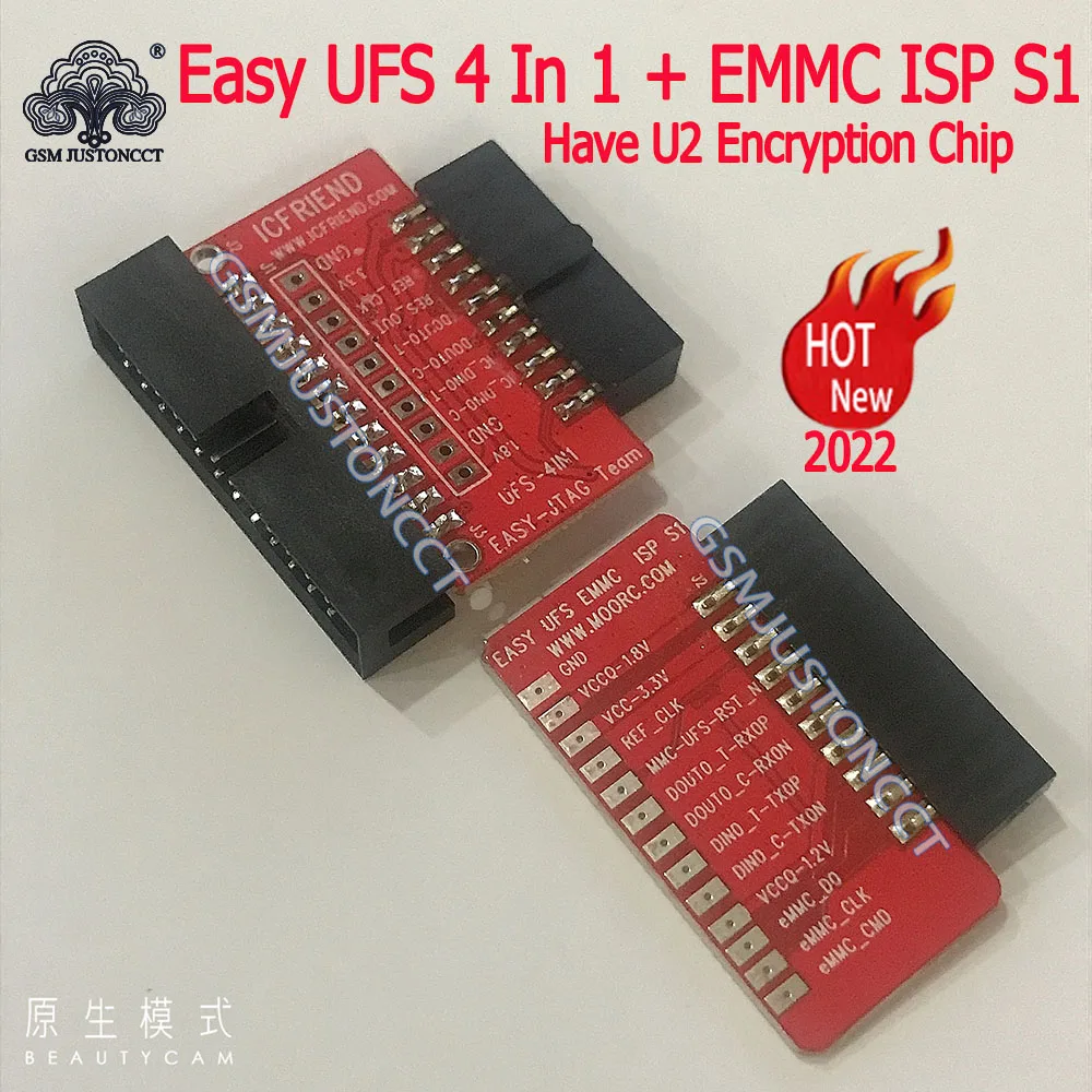 2022 Оригинальный Новый Icfriend Moorc UFS 4 в 1 EASY-JTAG Team с чипом шифрования U2 + простой