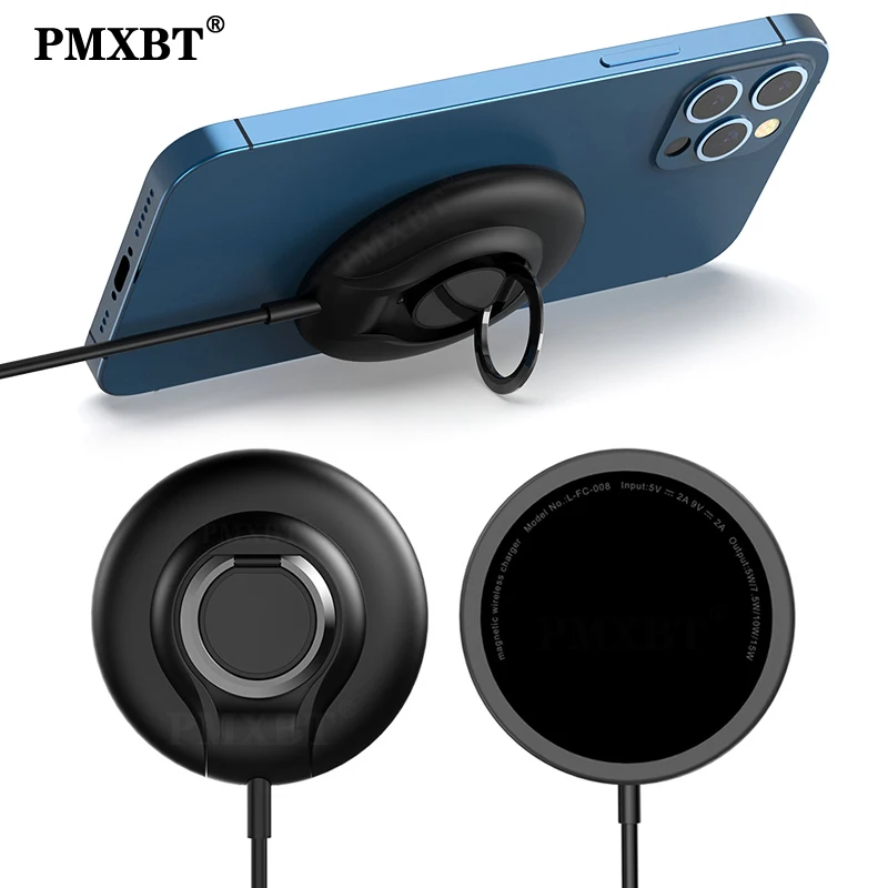 

15 Вт Магнитная Беспроводная зарядная станция для iPhone 12 Pro Max 12 Mini QI, Быстрое беспроводное зарядное устройство для планшетов