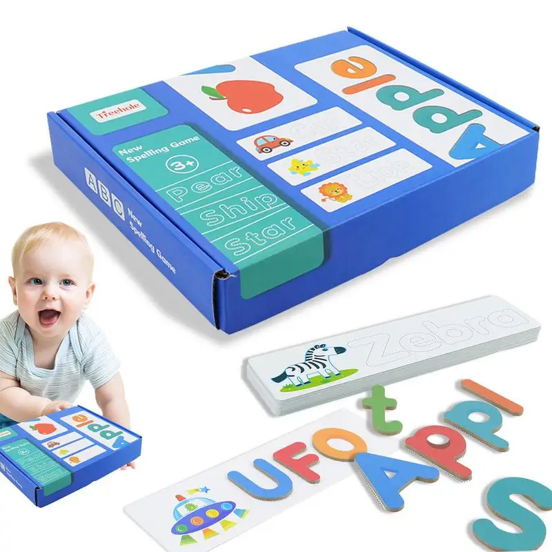 

Игра по правописанию для детей обучающие игрушки для детей 3 лет буквы головоломки игрушки для детей дошкольное образование Монтессори