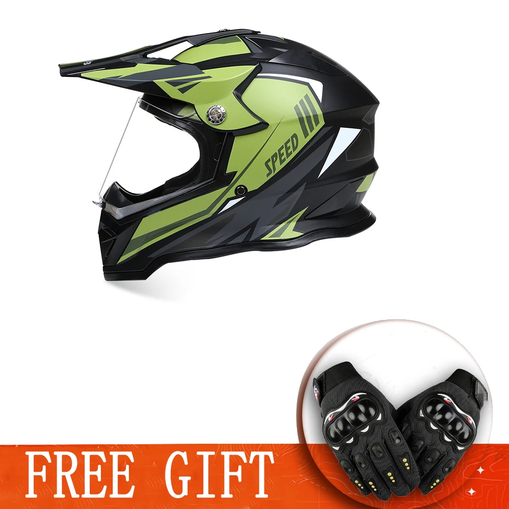 

Free Gift Dirt Bike Motocross Helmet Downhill AM DH MTB ATV Cascos Capacete Scooter Racing Casque Sun Visor Men Women DOT ECE