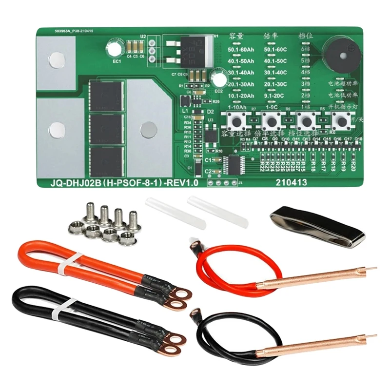 

DIY Spot-Welding Machine Intelligent Control With 6 MOS Tube For LED Display Six Gears Of Power Adjustable Welding Tool