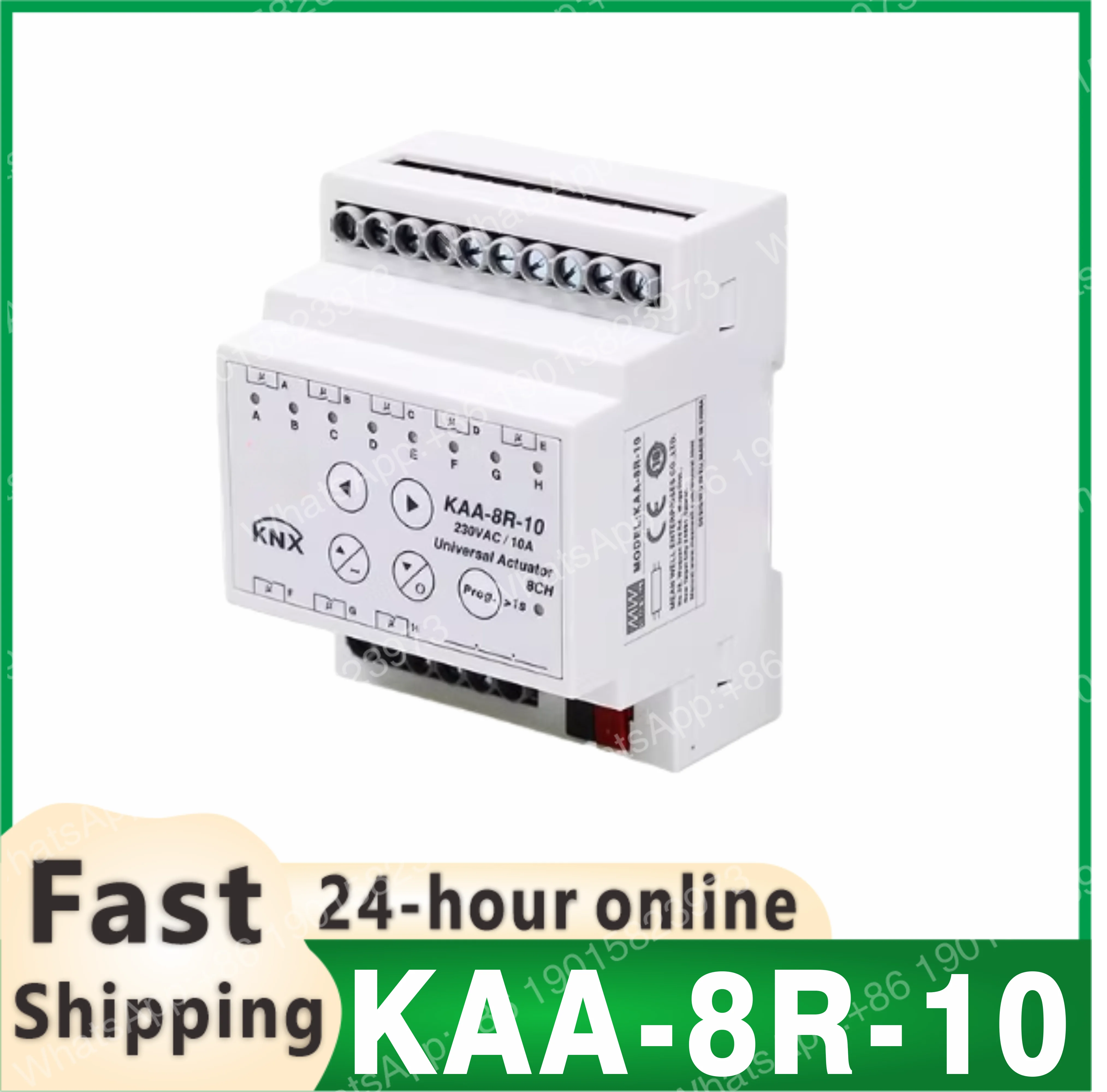 Новый оригинальный KAA-8R-10S KAA-8R-S Mingwei 10A 16A 8-канальный универсальный EIB KNX-актуатор, используемый для автоматизации освещения зданий. (art.: 3920dcebd3e20) - 3920dcebd3e20