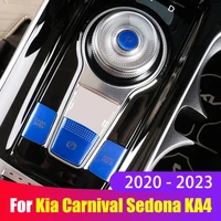 for kia carnival ka4 2020 2021 2022 2023 car gear position handbrake central control button cover trim decoration accessories