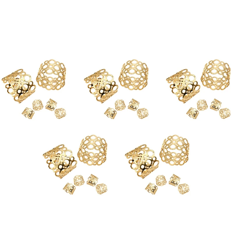 

Napkin Ring, 30-Piece Metal Napkin Holder, Party Dinner Christmas Table Decoration, Hollow Round Design Napkin Ring