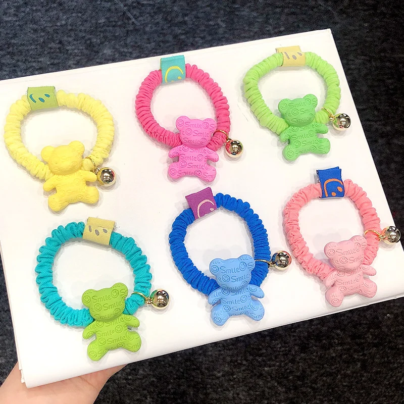 Резинка для волос в Корейском стиле флуоресцентная эластичная повязка с