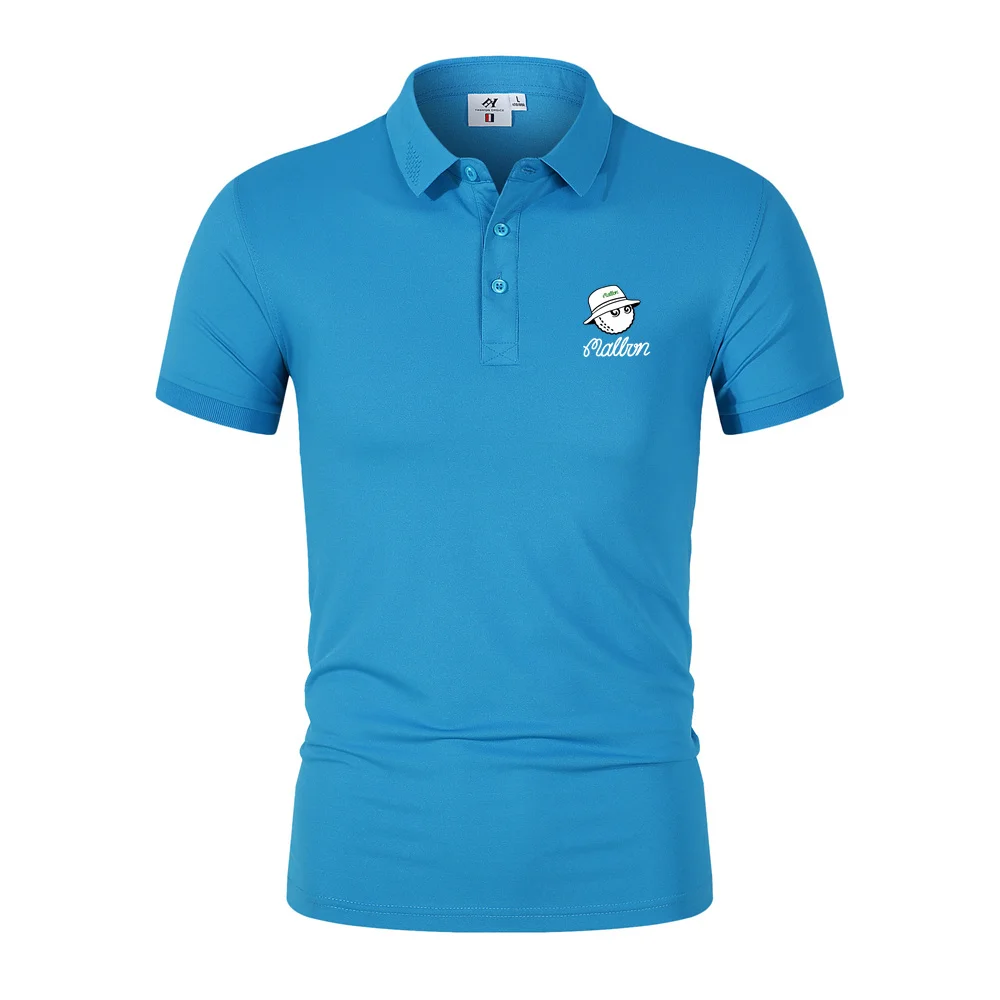 Summer Men's and Women's Golf T-shirt Fashion Breathable Short Sleeve Printed Malbon Casual Sports Baseball Jersey Polo Shirt