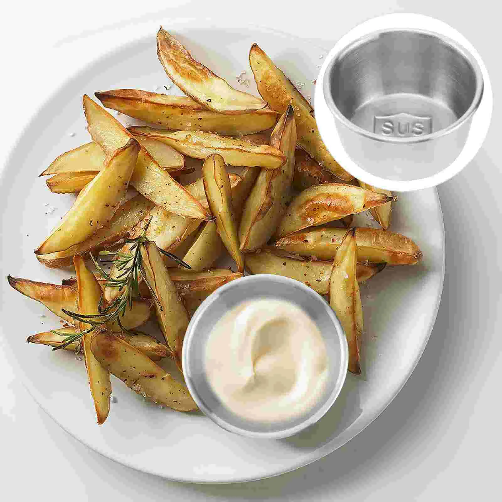 

12 Pcs Makeup Containers Mini Appetizer Plates Small Container Sauce Dipping Cups Metal Sauce Cups Sauce Cups Container Server