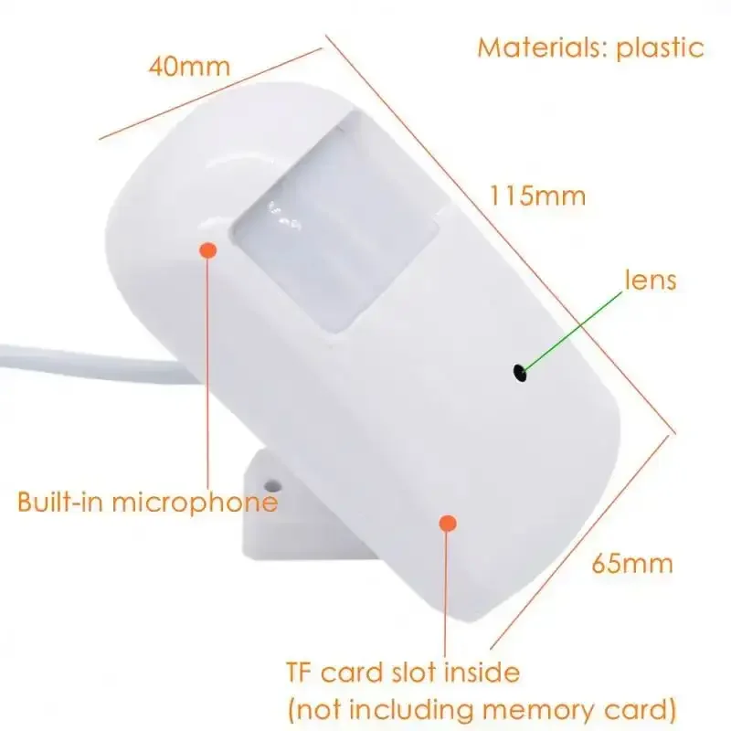 Фото PIR Plastic Starlight 2.0MP 0.001Lux AHD/TVI/CVI/CVBS 4-в-1 камера, 10М ИК-камера-муляж со скрытым креплением, объектив Supercone 3.7мм №5