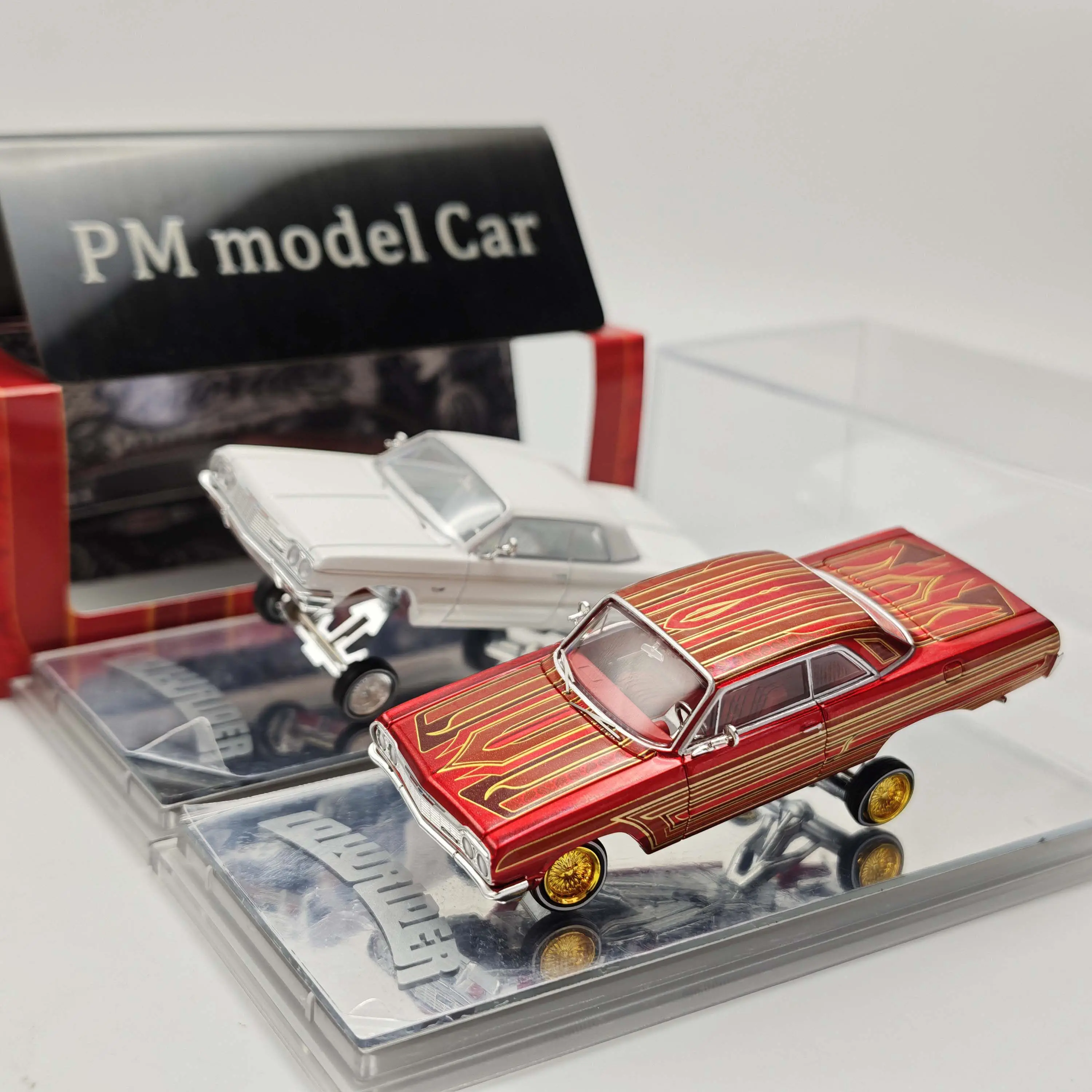 Фото Модель автомобиля 97M 1/64 1964 Jumping Car Impala LowRider из сплава №1