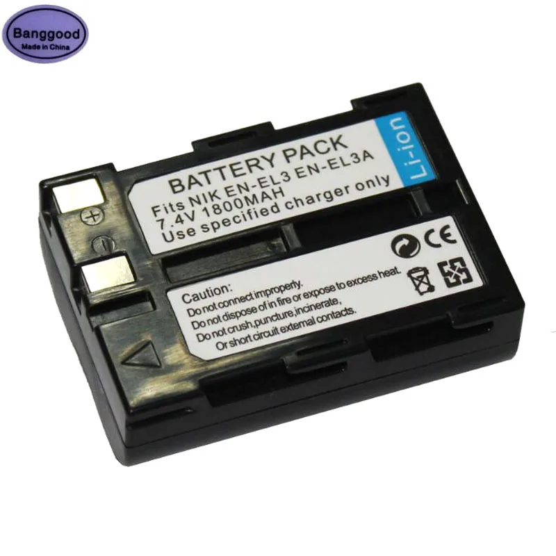 

1800mAh EN-EL3 ENEL3 EN-EL3A ENEL3A Camera Battery For Nikon D100 D70Outfit D70s D50 D100 D70 D800 D800E V1 D11 D90