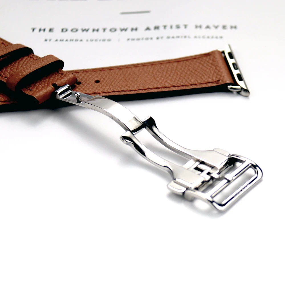 Bracelet for Apple Watch Ultra Band 44mm 49 40 45 41 42 38mm Genuine Leather Correa Apple Watch Strap 8 7 6 5 4 3 SE for iWatch