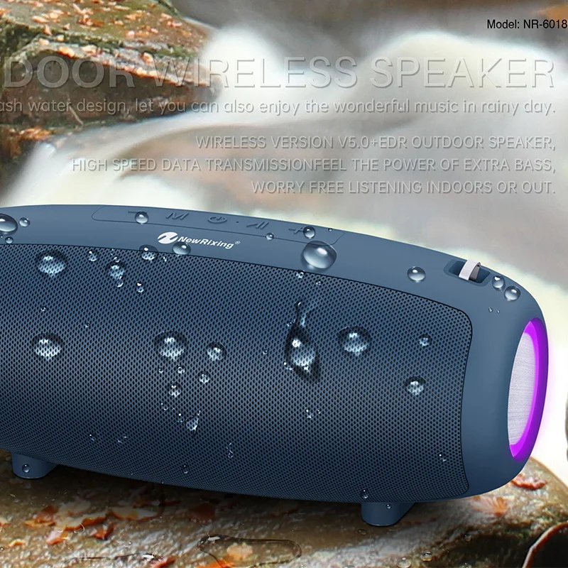 Высокая мощность caixa de som bluetooth большой мощный цветной сабвуфер беспроводной