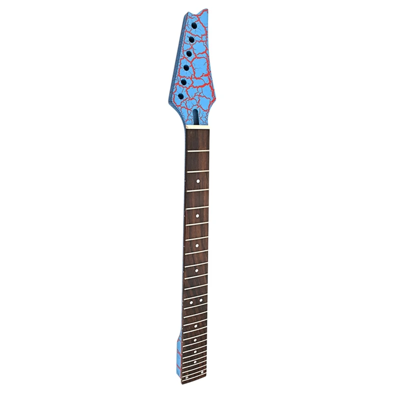 

Blue Burst Crack Design Electric Guitar Neck 24 Frets Rosewood Fingerboard Inlay Dots Guitar Accessories