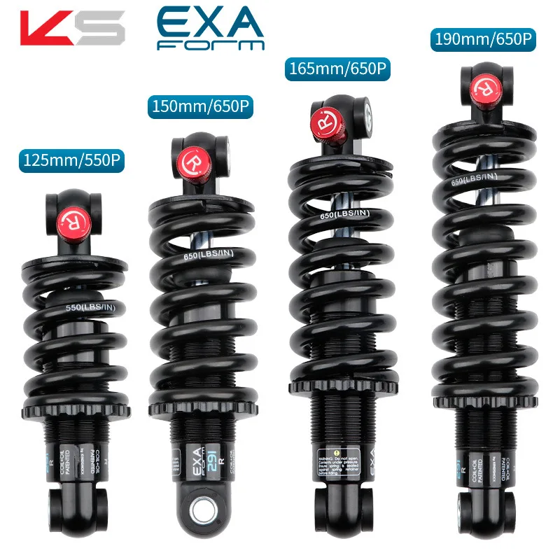 KS Hydraulic Spring Shock Absorber Bicycle Rear Shocks Soft Tail MTB Bike Electric Scooter 291R Damper