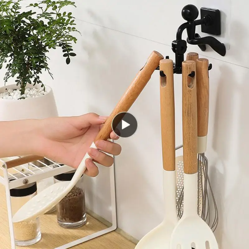 

46g 360 Degrees. No Punching Hook Multifunction Galley Hook Storage Storage Rack Universal Hook Simple And Modern Cute Hook Up