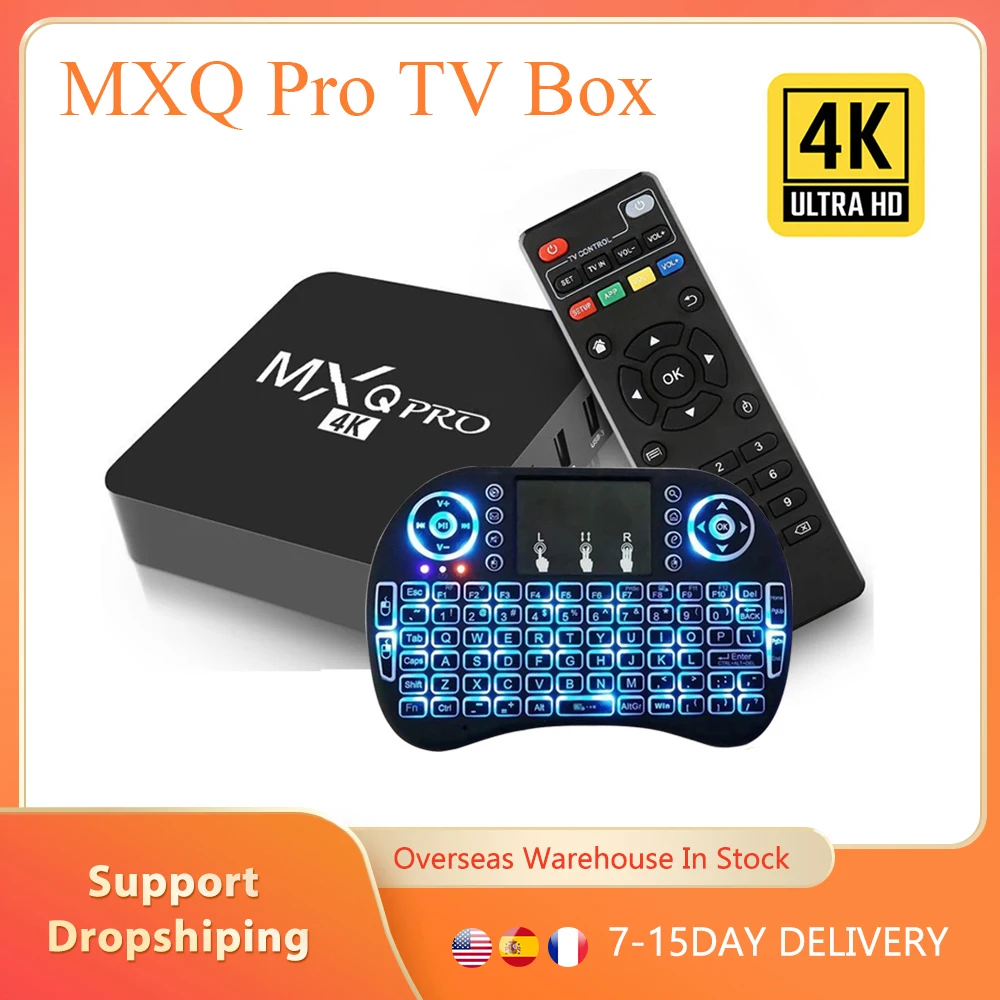 ТВ-приставка MXQ Pro Android 2 4 4K HD ГГц Wi-Fi MaliG31 |