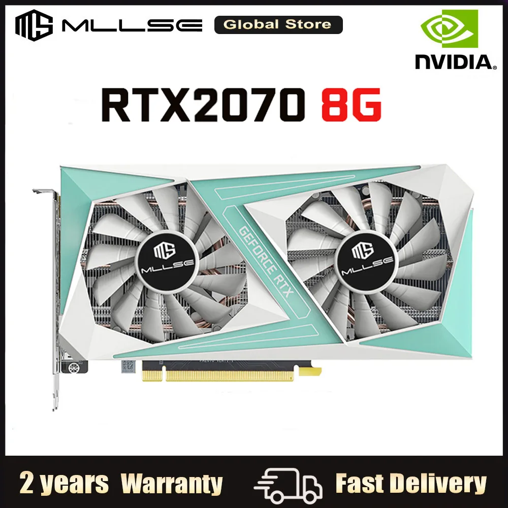 

MLLSE Graphics Card RTX2070 8G GDDR6 256Bit PCI-Express 3.0X16 Gaming Video Card For NVIDIA GeForce DP*3 HD Slots PC Desktop GPU