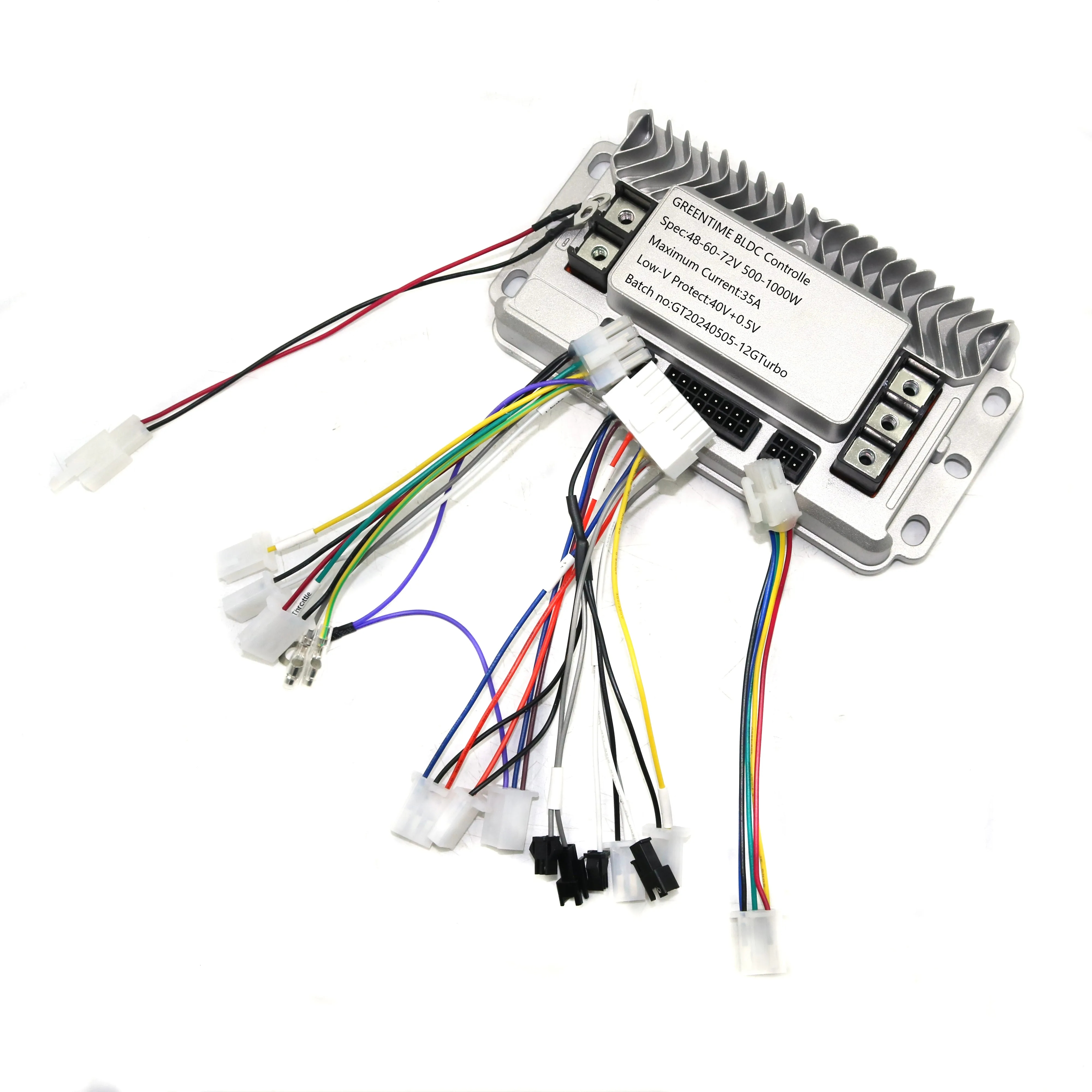 

Векторный синусоидальный контроллер GREENTIME 48/60/72 В, 800-1500 Вт, бесшумный универсальный контроллер для самостоятельного обучения