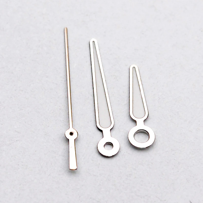 Silver Watch Hands NH35 Watch Hands With C3 Green Luminous Fit NH36 4R36 7S26 Movement For SKX007 SRPD Watch Repair Parts