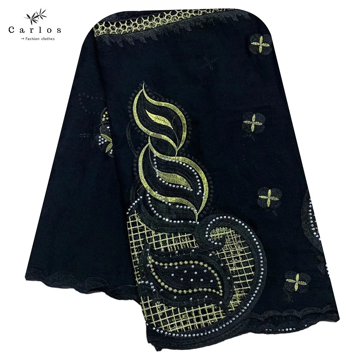 Лидер продаж 100% хлопок искусственный Африканский женский хиджаб шарф с вырезами