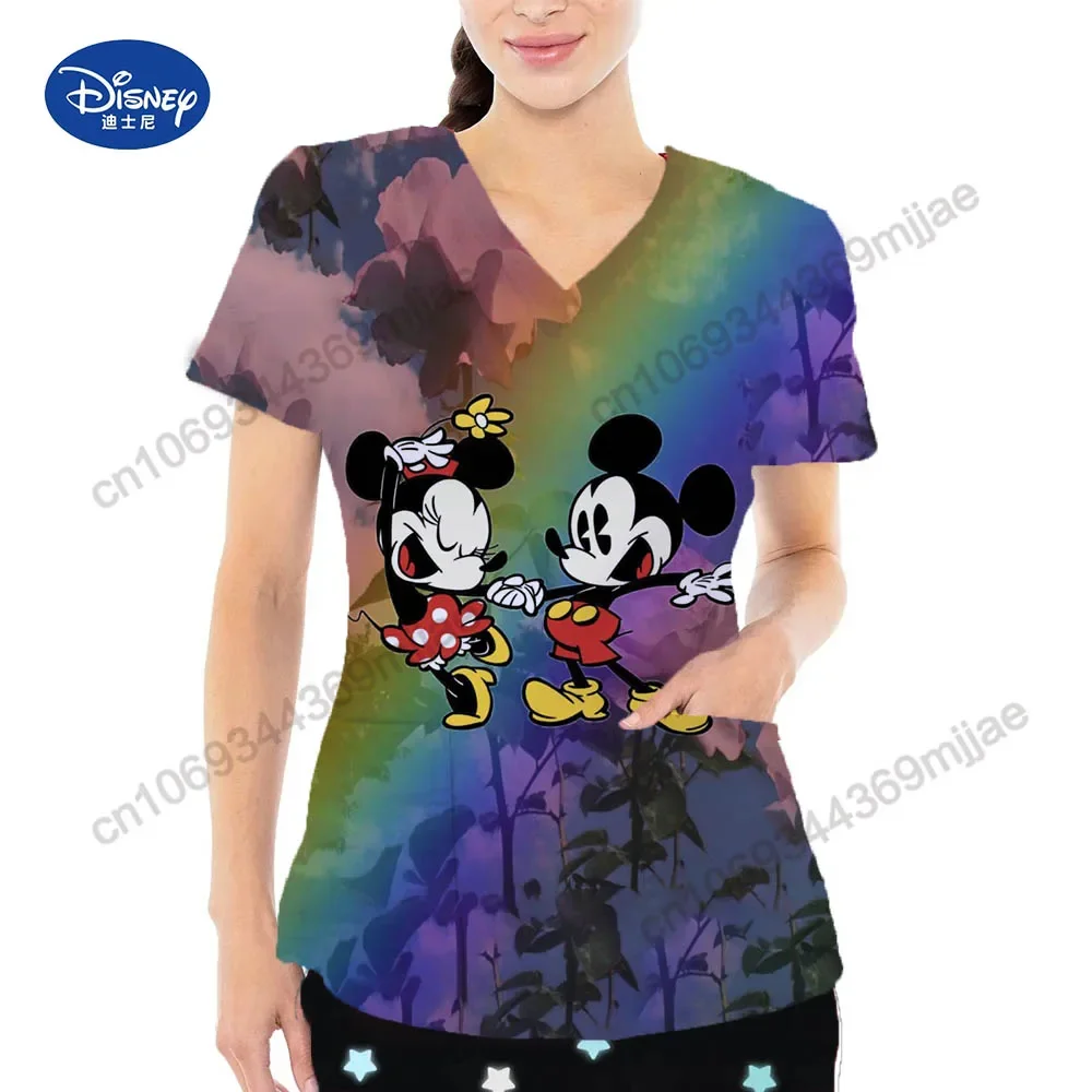 Женская одежда с V-образным вырезом женская летняя 2023 униформа медсестры