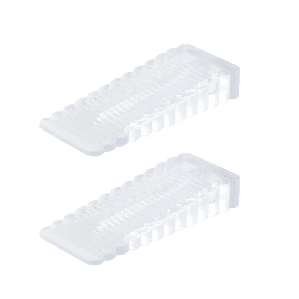 

3pcs Transparent Door Stopper Child Safety Door Plug Non Scratching Door Stop Wedge for Home Living Room