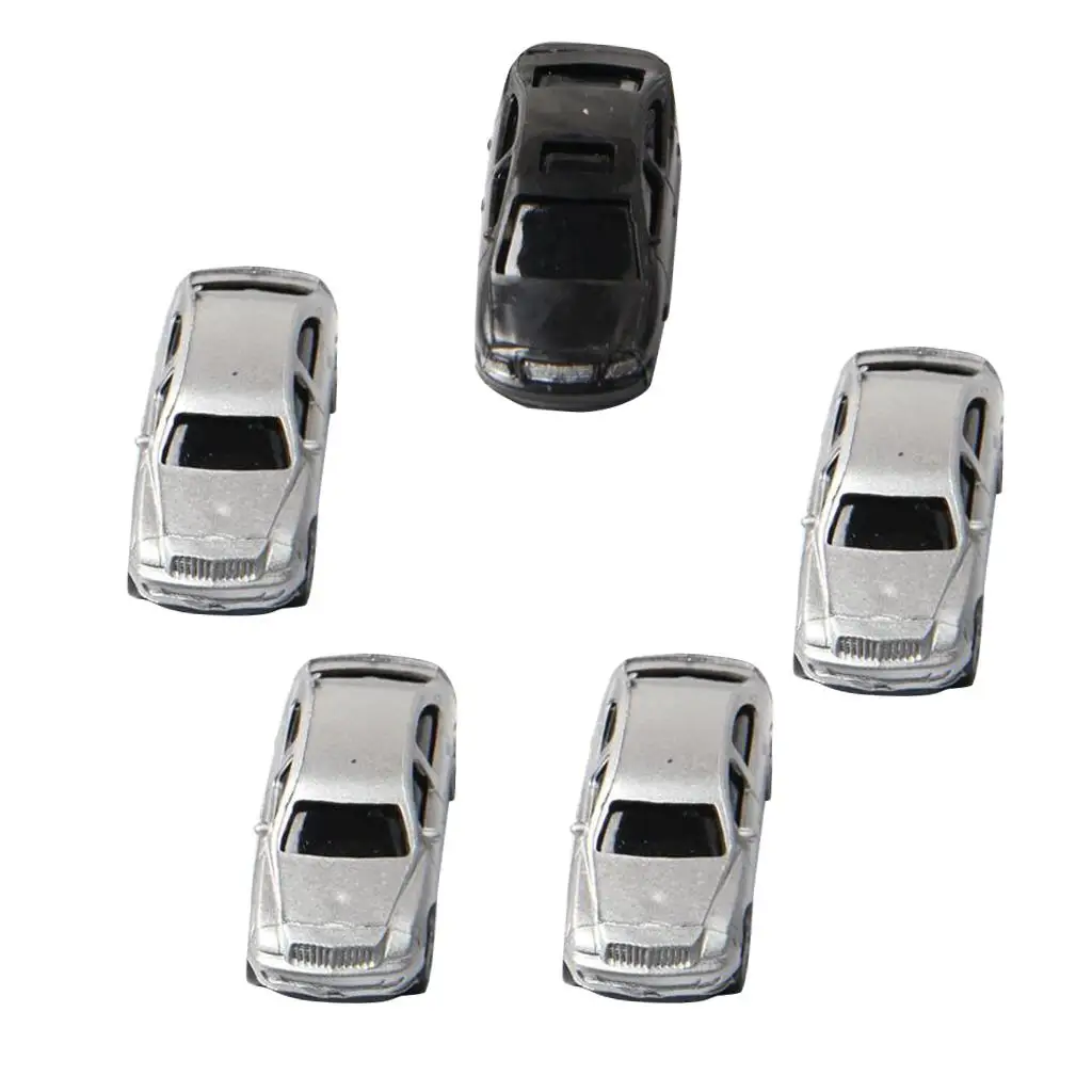 5 шт. масштаб 1:100 окрашенная модель автомобиля сделай сам настольная здания