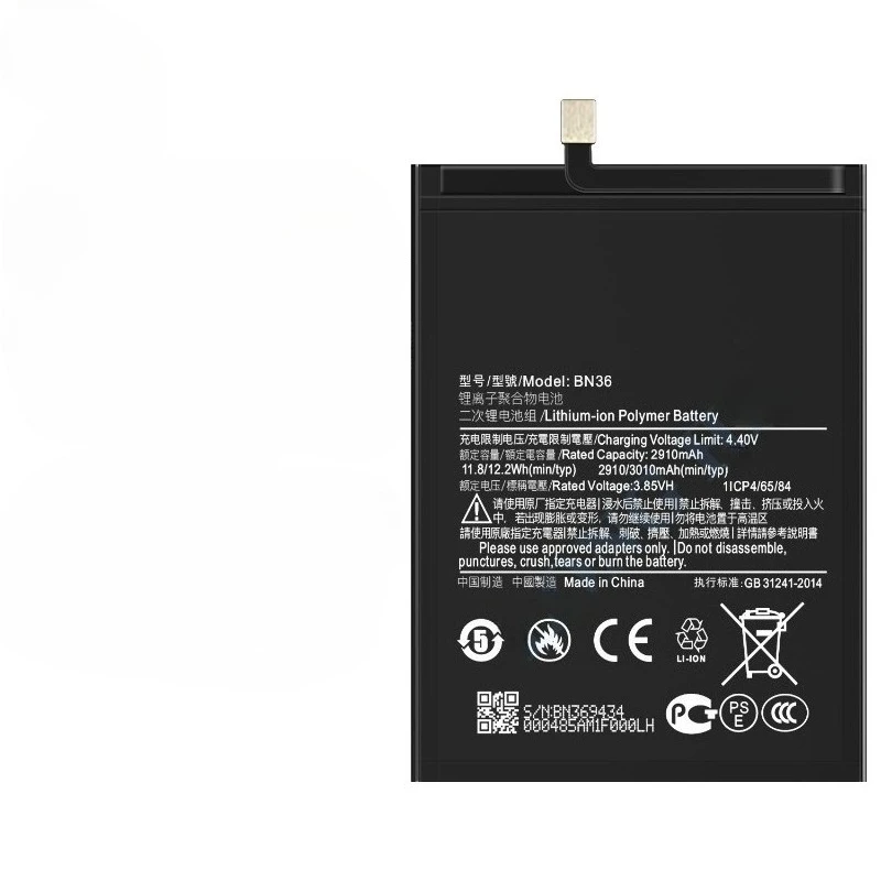 Фото Новая высококачественная батарея BN36 3.85V 3010mAh для мобильных телефонов Xiaomi Mi 6X и Mi A2 №3
