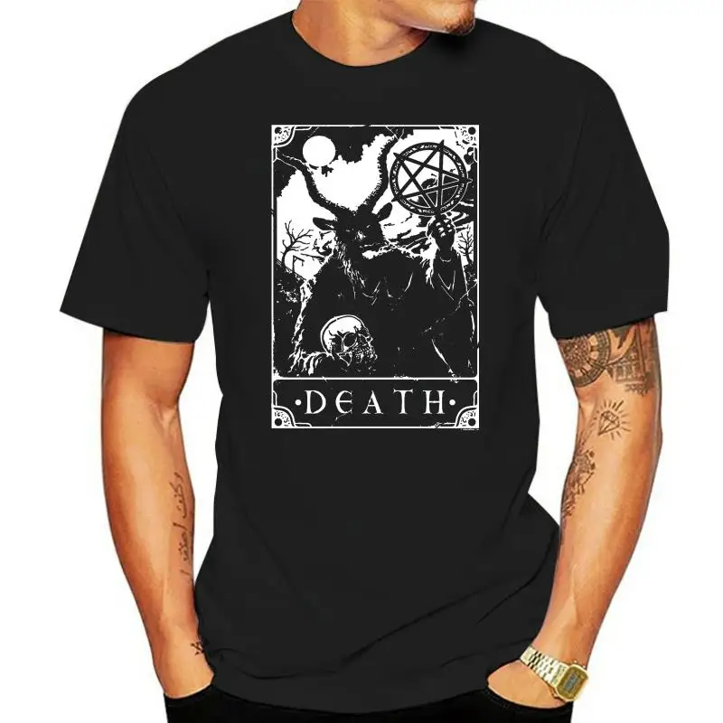 

Deadly Tarot T-shirt Death Heather Black Mens