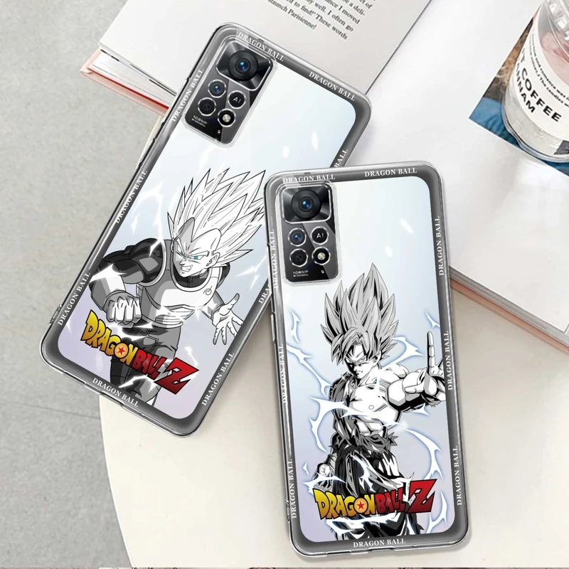 

For Xiaomi Redmi Note 9S 7 8 9 10 11 12 4G 5G Pro 10Pro 10S NOTE11 11T 8T Camera Protection Coque Case Dragon Ball Z Goku Anime