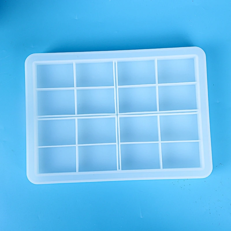 

Coaster Cup Mat Mould DIY Rectangle Tray Mould Serving Borad Crystal Epoxy Mold