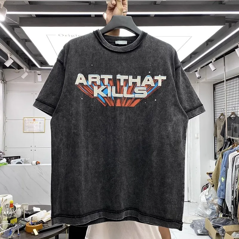 

Best Quality Oversize Washed T Shirt Men Women Vintage 2023ss T-shirt Tops Tee