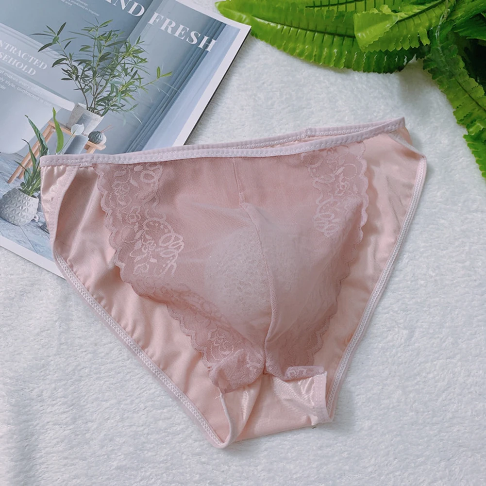 

Sexy Men Lace Sissy Capsule Pouch Thongs Panties See Through Breathable Bikini Briefs Sissy Underpants Underwear Erotic Lingerie
