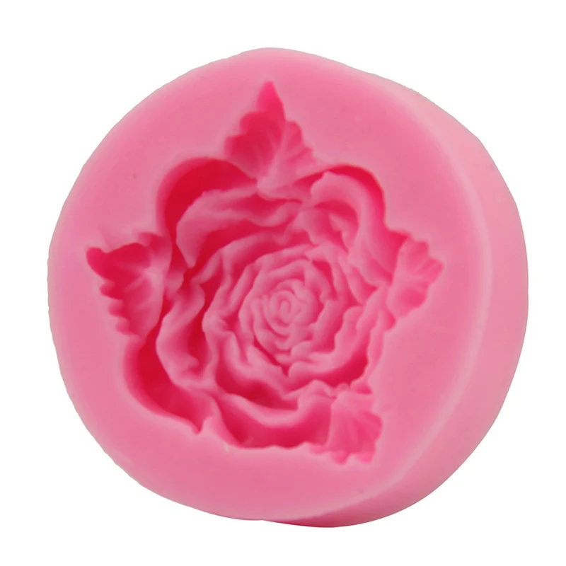 

1Pcs Multi Purpose 3D Cake Mold Cupcake Flower Blooming Rose Shape Silicone Random Color Decoration Baking Tool