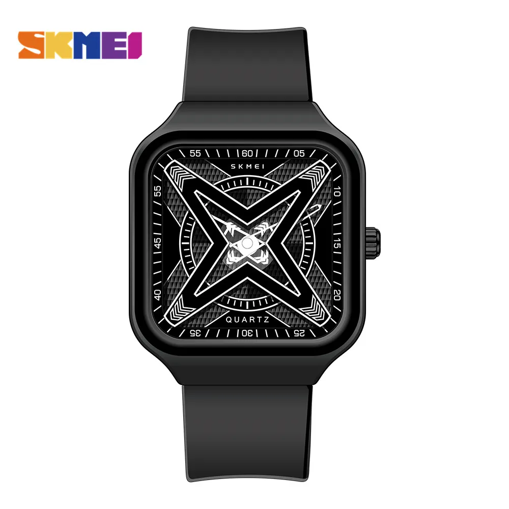 

SKMEI Top Brand Sport Watches Mens Fashion Silicone Strap 3Bar Waterproof Quartz Wristwatches Casul Relogio Masculino Clock 7104