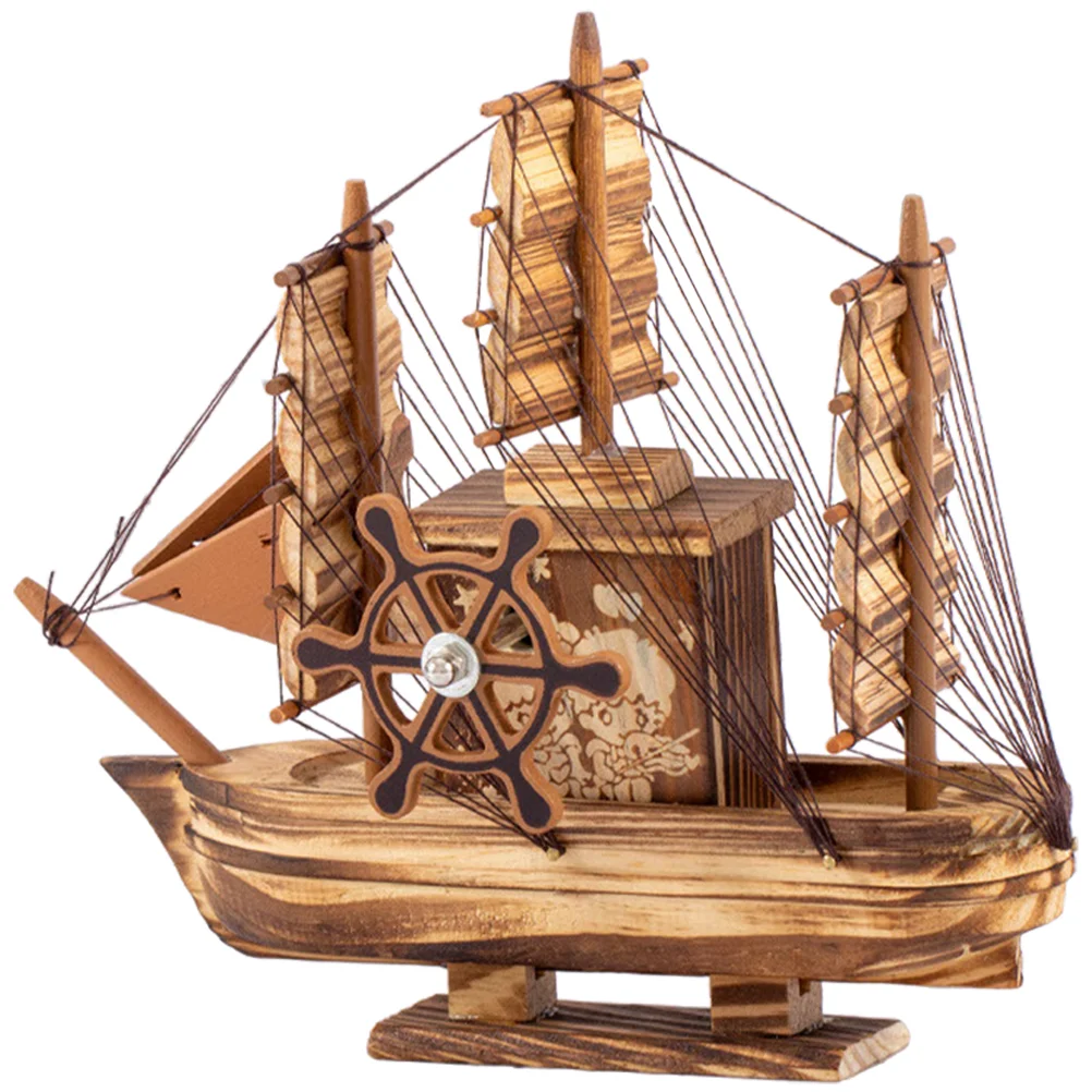 Desktop Sailboat Ornament Mediterranean Nautical Model Decor Decoration Style Toys Kids Sailing